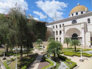 Inside the campus at the University San Francisco