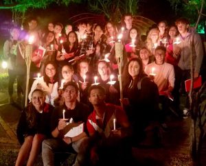 University de San Francisco Initiation. They had dragon statue breath fire once we were initiated. Maybe Linfield should try something like that?