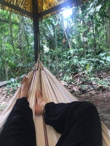 hammocking in the jungle