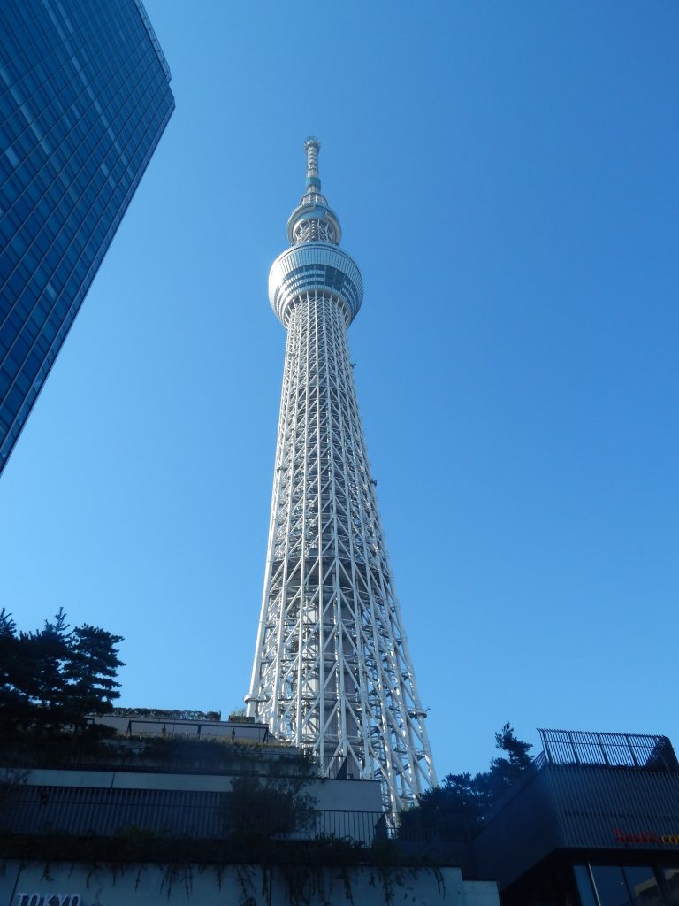 View of Tokyo Skytree from the bottom