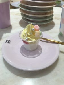 One of the desserts I ate at the cafe
