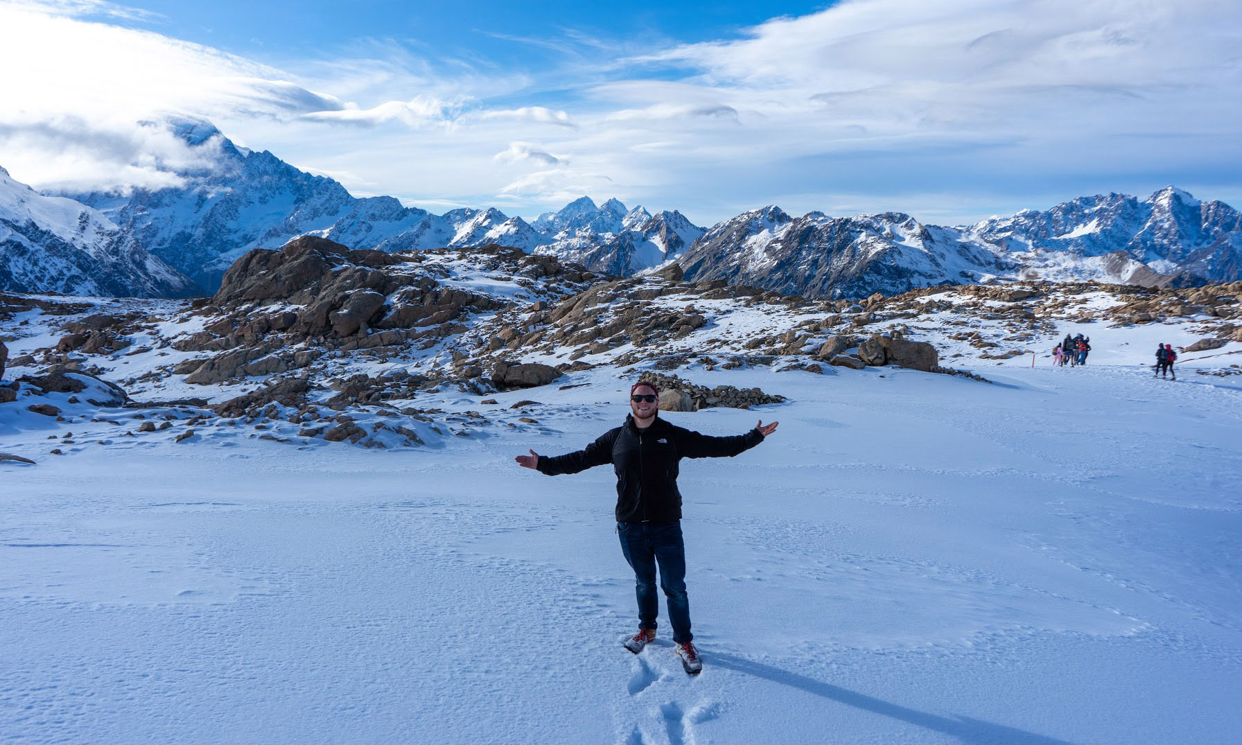 Linfield student in New Zealand in the winter