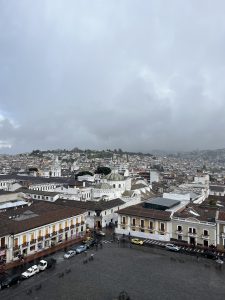 Buildings in the historical center of Quito.