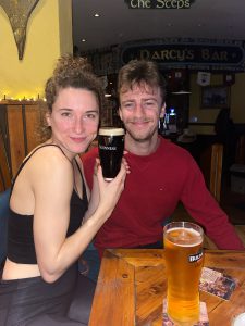 Gabbie and Nathan's first Guinness