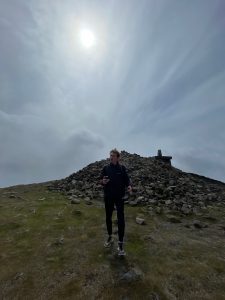 Jakob at the summit of Slieve Donard