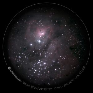 "Unistellar" galaxy we saw through a telescope
