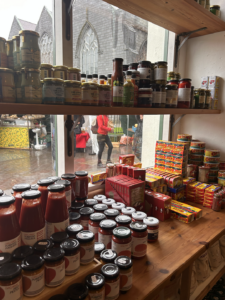 jars of jam and pickled substances