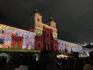 The festivities of Ecuador's Independence Day in Quito's old town.