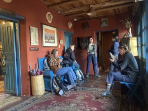 Our survey group getting ready to conduct fieldwork.