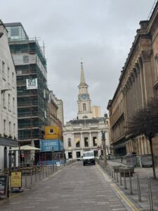 A view down a side street, Glasgow, Scotland