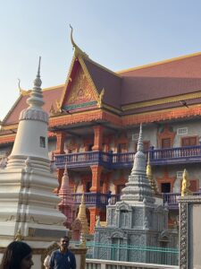 Photo of the Monkey Temple in Phnom Penh, Cambodia.