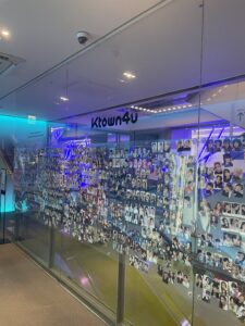 K-pop photocard wall at the CO-EX mall