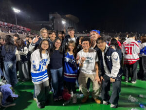 Friends I made and went to the cheering event with