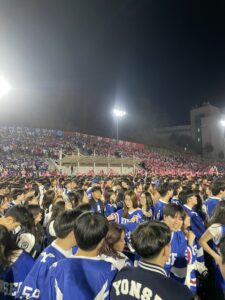 Yonsei and Korea University students joining together 