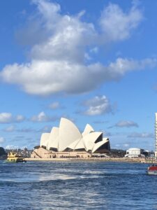 Sydney Opera House from across the Harbour.